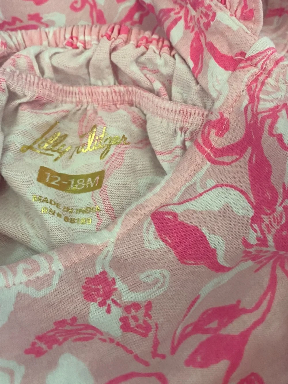 Lilly Pulitzer Charlize Conch Shell Pink Baby Dress